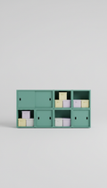 Teal Green Modular Locker Organizer