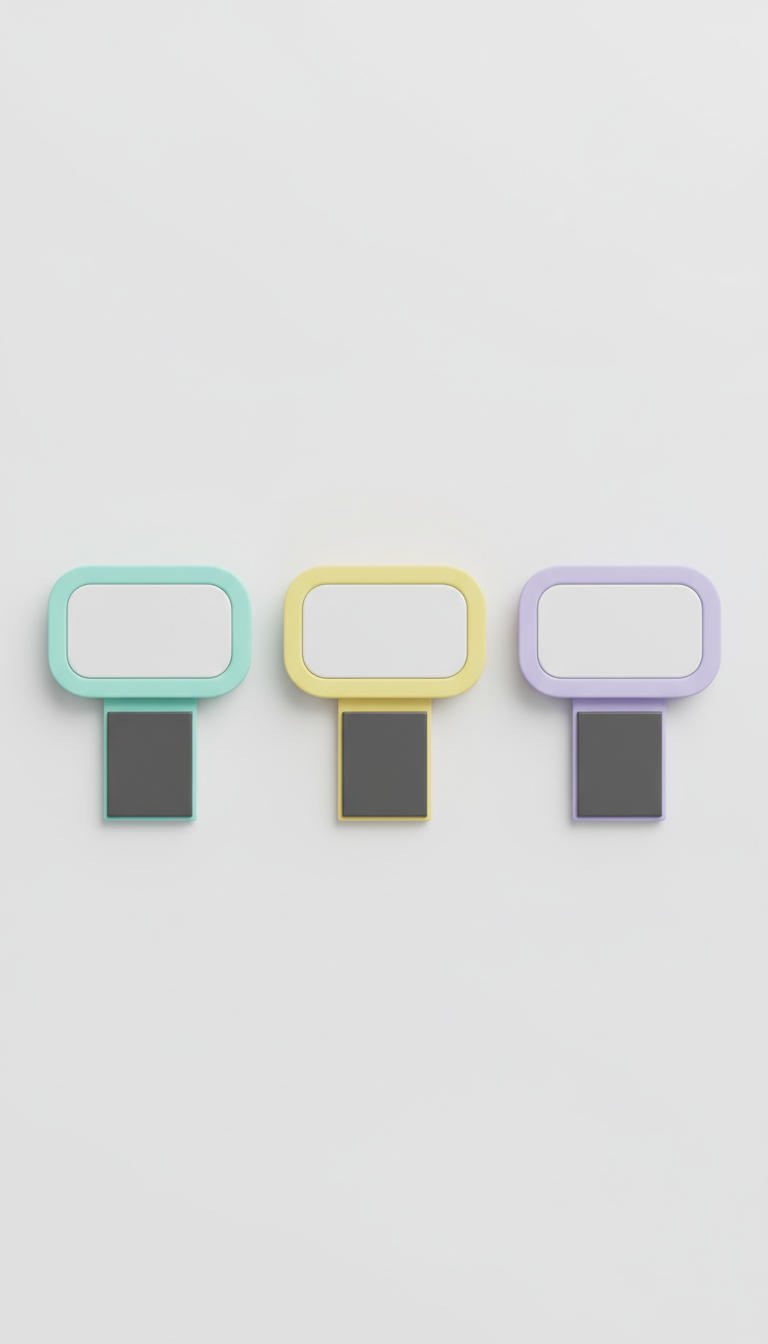 Lilac Magnetic Name Tag Set