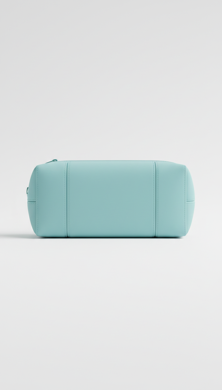 Soft blue customizable pencil case