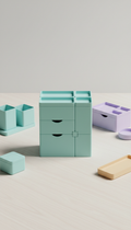 Mint aqua modular organizer